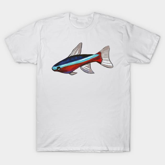 Neon Tetra T-Shirt by shehitsback